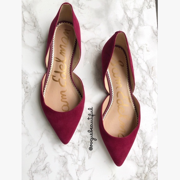 sam edelman burgundy flats